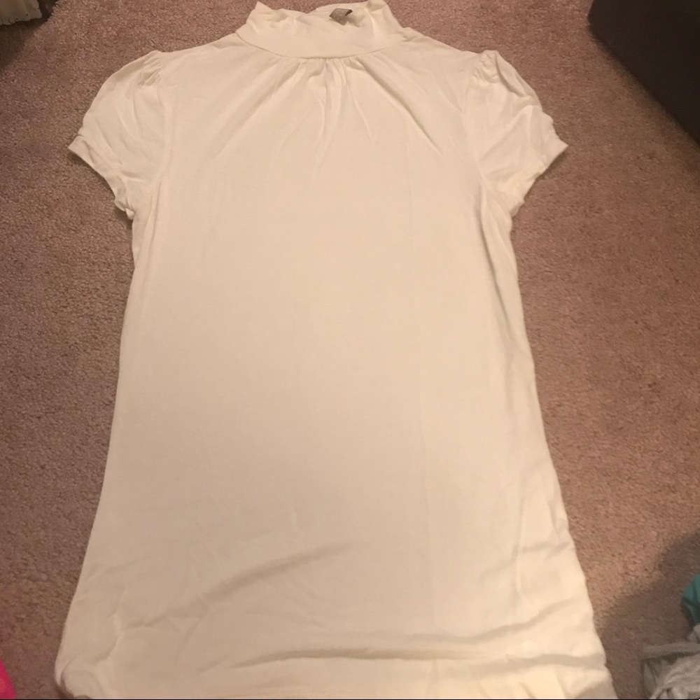 Short sleeve mock turtleneck